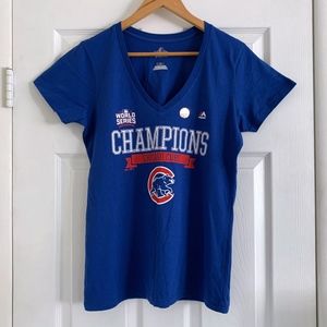 NWOT Majestic Chicago Cubs World Champions T-Shirt